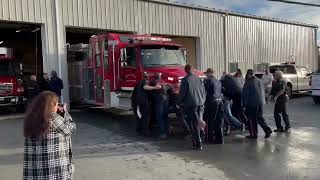 New Bonavista Volunteer Fire Dept Truck pushin [upl. by Deck540]