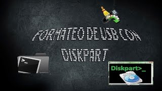 Formatear una memoria usb o disco duro con DISKPART  Tutorial   Parte 1 [upl. by Llertnod]