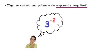 Potencia con exponente negativo  Explicación [upl. by Anyah]