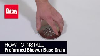 How to Install a Shower Drain in a Preformed Base [upl. by Lrac]