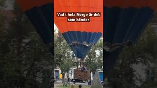 Luftballong landar i parken fördig roligt roligaklipp fail norge vadhänder nödlandning [upl. by Ettesil485]