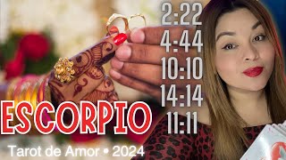 ESCORPIO♏️Horas Espejo son tú señal mas Grande  Unión de Amor  Tarot Año 2024❤️ [upl. by Gnemgnok]