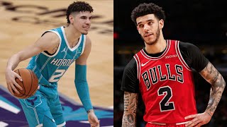 NBA quotLonzo Vs LaMeloquot MOMENTS [upl. by Marlane]