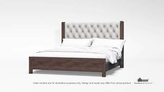 Hutchinson Rustic Natural Tone And Beige Panel Bed from Furniture of America [upl. by Akinek368]