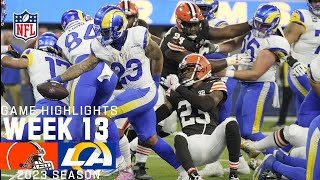 Cleveland Browns vs Los Angeles Rams  2023 Week 13 Game Highlights [upl. by Airret730]