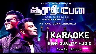 Aarathippen Karaoke Song Pr John Jebaraj Tamil Christian Karaoke Songs [upl. by Kuehn110]