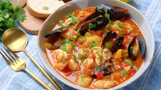 Cioppino Recipe Seafood Stew Chew Out Loud [upl. by Gloriana404]