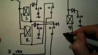 Relay logic Edge triggered D type flip flop [upl. by Geer]