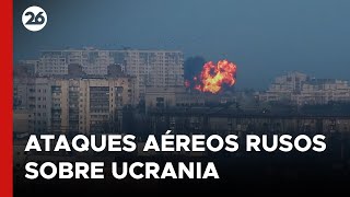 Ataques aéreos rusos sobre Ucrania [upl. by Broderick884]