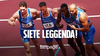 Fenomenale staffetta 4×100 Con Jacobs Tortu Desalu e Patta siamo medaglia d’oro [upl. by Ruff]