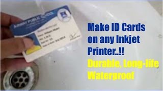 Make PVC ID Cards Cards on Inkjet Printer Epson HP Canon Brother India [upl. by Jollanta763]