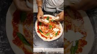 Making of Margherita Pizza 🍕🤤 woodfiredpizza neapolitanpizza brikoven [upl. by Enyedy]