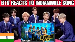 bts reaction to Bollywood songs Indian wale happy new year BTS reaction to Indian song  Korean tv [upl. by Urd291]