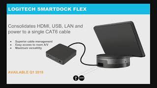 ISE 2018 Logitech Heads to ISE with New SmartDock Flex [upl. by Violante]