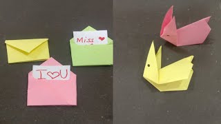 5 Origami ideas  Paper Origami Crafts  crafts using sticky notes [upl. by Louisa]