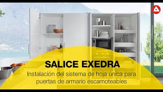 Cómo instalar fácilmente el sistema de puertas escamoteables Salice EXEDRA [upl. by Scarlett]