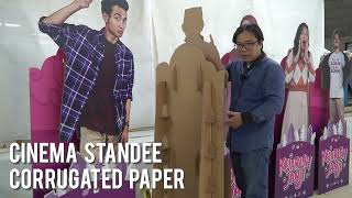 Jasa Produksi Cinema Standee Corrugated Paper Multi Layer  Digital Process  Rusman AS [upl. by Grath]