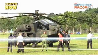 RSAF Apache makes emergency landing Apache Crash Pt 1 [upl. by Salomo834]