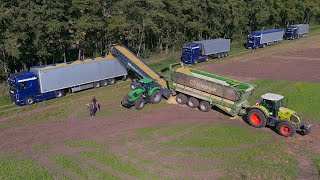 Mais 2023  2x Fendt 1050  Krone BIG X 1180  Xerion 4200  9 Trucks  CH Bakumer Agrarservice 4K [upl. by Aikemat195]