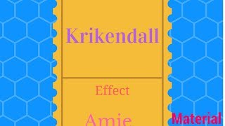 krikendall effect amp Diffusion Couple [upl. by Naneek]