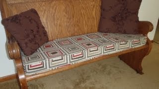 Bench Cushion with Piping 2 [upl. by Maudie]