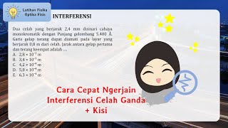 Latihan Soal Fisika  Interferensi Celah Ganda [upl. by Ayikal]