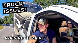 RV Life Truck Concerns amp No Reservations Crossing into Maine [upl. by Acinomaj]