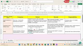 45 filtering verification as oprp in haccp haccpplan foodsafety [upl. by Notgnimer]