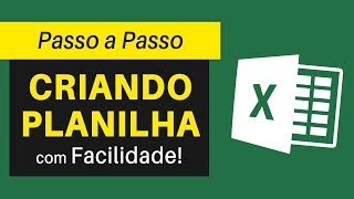 Como Fazer PLANILHA no Excel Facilmente  Passo a Passo [upl. by Hodges]