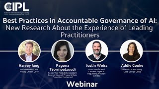 Best Practices in Accountable Governance of AI Webinar  Centre for Information Policy Leadership [upl. by Llertnov112]