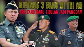 BINTANG 3 BARU DI TNI AD ADA YG BARU 2 BULAN MENJABAT PANGDAM [upl. by Angele]