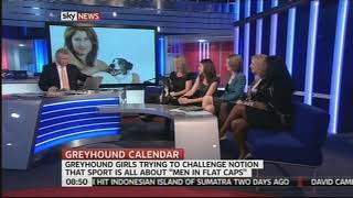 SKY NEWS GREYHOUND GIRLS CALENDAR [upl. by Birchard]