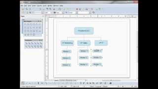 LibreOffice Draw 04 A Simple Org Chart [upl. by Paolo]