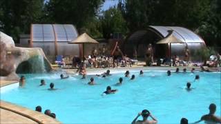 Camping ParisRoussillon coup anim à la piscine [upl. by Asylla564]