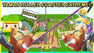 HAHA ENCES GAK KUAT NAIK ROLLER COASTER EXTREME DI MINI WORLD [upl. by Amak546]