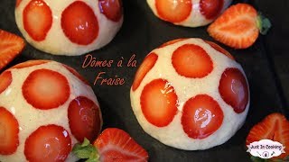 Recette du Fraisier revisité  Les Dômes à la Fraise [upl. by Dimond118]