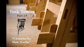 Make a Tusk Tenon Joint with Hand Tools Part 25 [upl. by Francklin758]