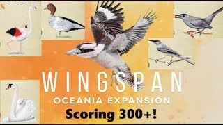 Wingspan Oceania Casual  Five Player Coop Solo Mega Score [upl. by Tilney]