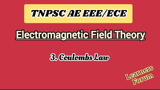 3 Coulombs Law  Vector Form  Electromagnetic Field Theory [upl. by Ehcropal]