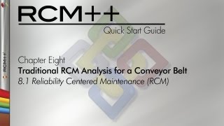 RCM 8 Quick Start Guide Chapter 81 Reliability Centered Maintenance RCM [upl. by Torey]