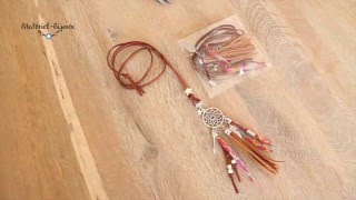 Extrait vidéo tutoriel création dun sautoir Dreamcatcher [upl. by Cerys]