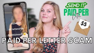 TIKTOK’S VIRAL “LETTER WRITING” SCAM EXPLAINED  Spoiler You don’t actually get paid 5 per letter [upl. by Melnick]