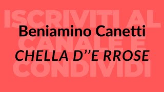 Beniamino Canetti  Chella de rrose [upl. by Kawasaki652]