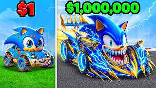 1 To 1000000 SONIC CAR In GTA 5 [upl. by Girardo]