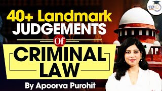 Supreme Court Most Important Criminal Law Judgements in India [upl. by Erdnoed]