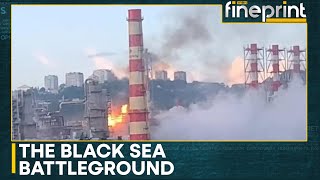 RussiaUkraine War Ukraine attacks Russia’s biggest oil refinery in Black Sea  WION Fineprint [upl. by Leid]