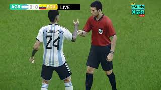 Argentina vs Ecuador  CONMEBOL Copa América 2024  PES 21 Video Simulation Gameplay [upl. by Idelia]