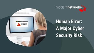 Human Error A Major Cyber Security Risk [upl. by Ordnael440]