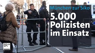 München Polizisten im Einsatz bei der Sicherheitskonferenz  Abendschau  BR24 [upl. by Siriso]