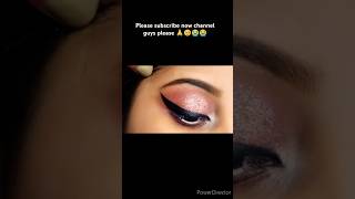 How to use Lipstick as Eyeshadow  Pink Gilliter Smokey Eye Makeup Tutraial  Quick Eyemakeup [upl. by Dhar365]